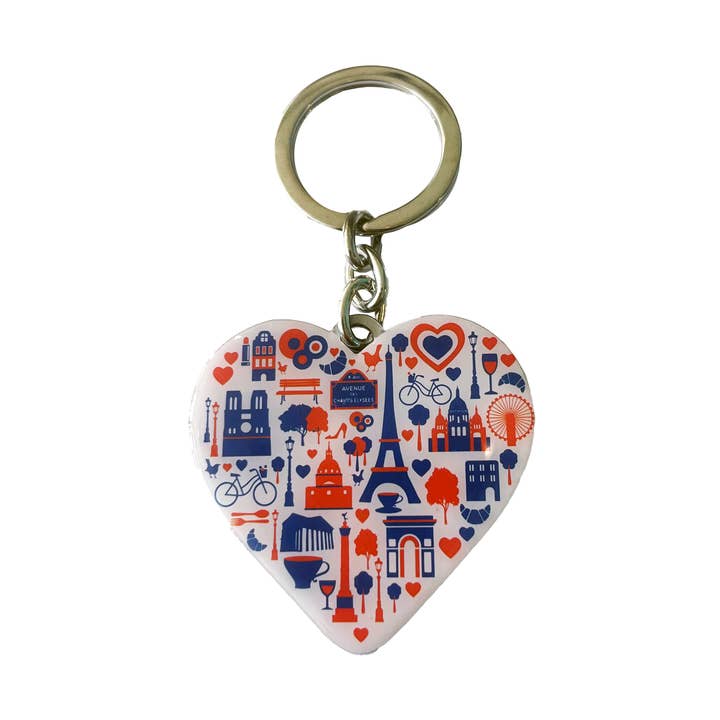 Heart of Paris Keychain for wholesale by Les Parisettes