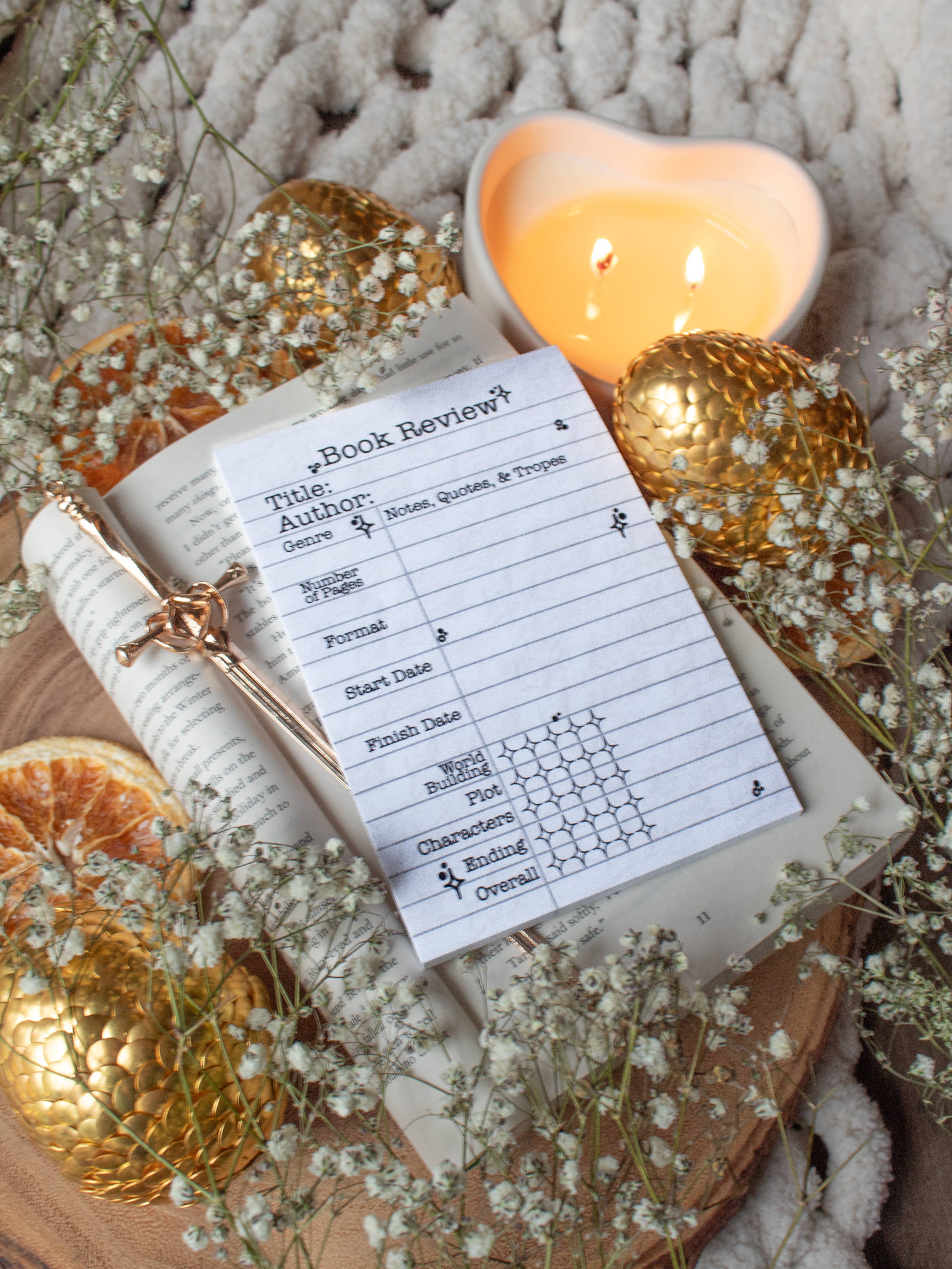 Meaggie Moos - Wholesale Notepad - 4x6 Book Review Post-it Notepad | Type Writer3