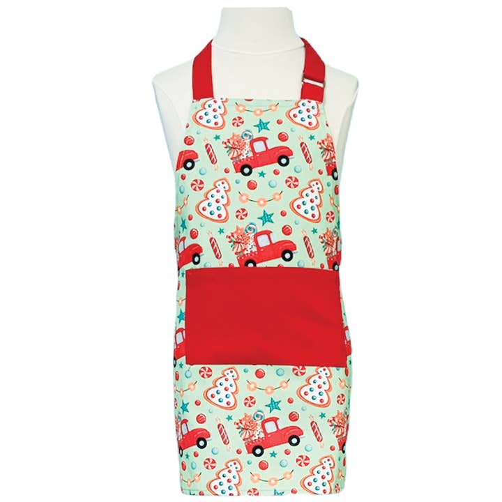 Christmas Children's Apron- Holiday Treat Truck, CASE OF 3 for wholesale by Summitbaking