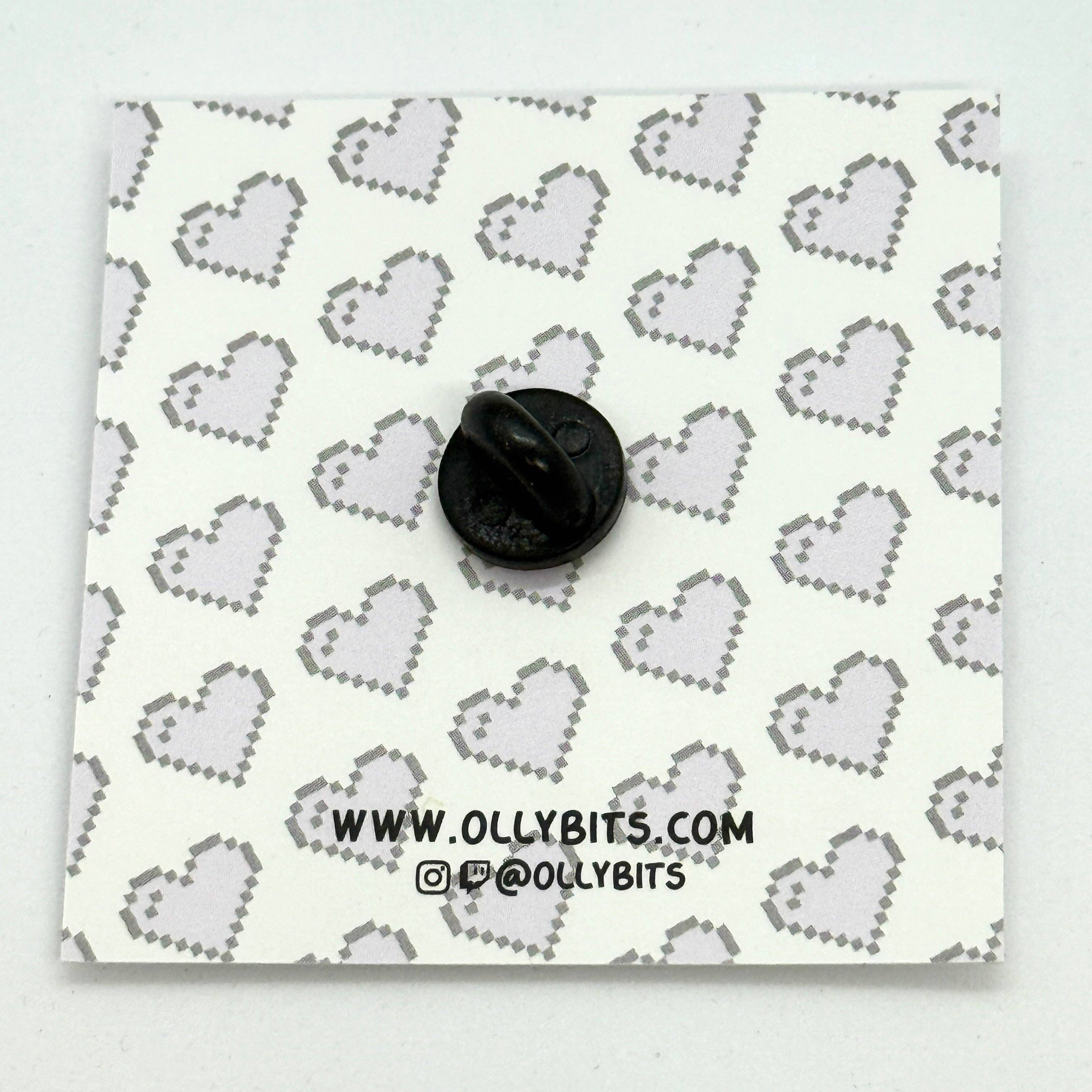 Ollybits Pixel Art - Wholesale Lapel Pin/Button - Purple Taro Pixel Boba Mini Filler Enamel Pin4