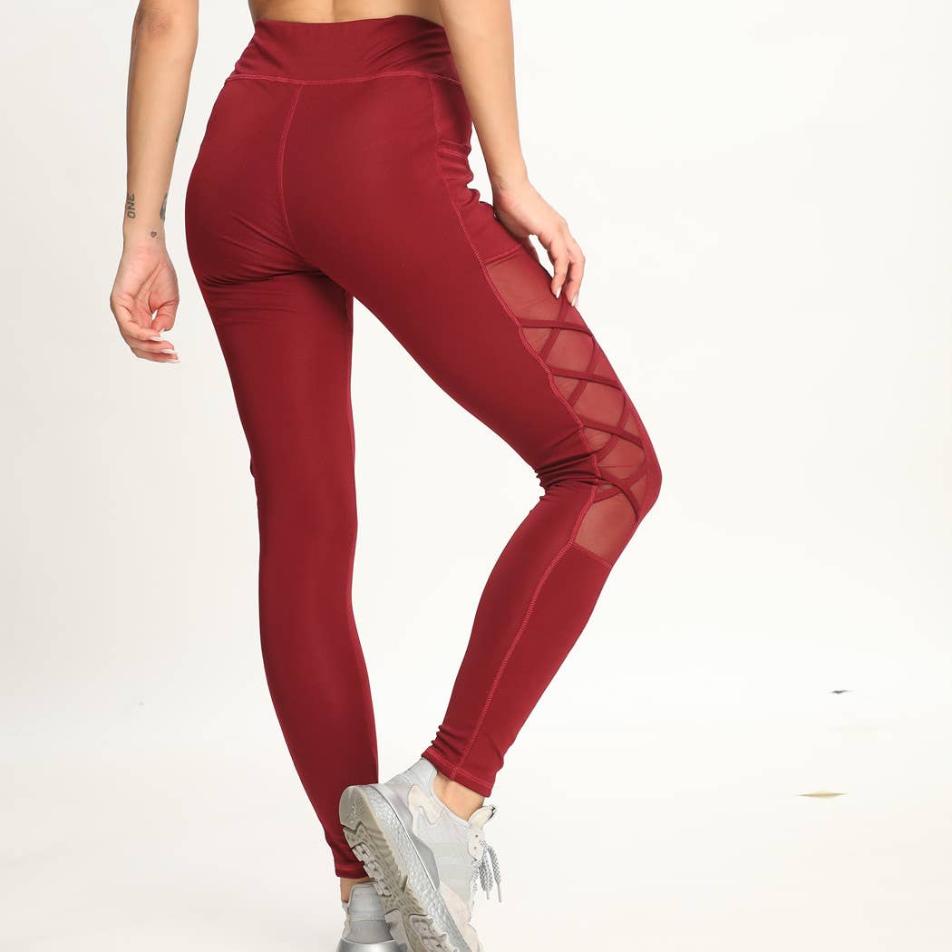 SSImport - Wholesale Athletic/Lounge Leggings - Women's - A1330 SPORTS YOGA POCKET LEGGINGS MIXED SIZES 12PCS/PACK14