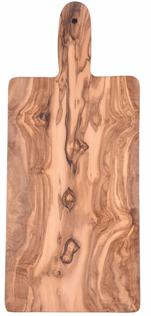 Carré Olive Wood - Wholesale Cutting Board - Olive Wood Rectangular Board with Handle -16 Inches0