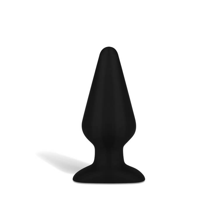 Black Body-Safe Silicone 6" Butt Plug for wholesale on Faire