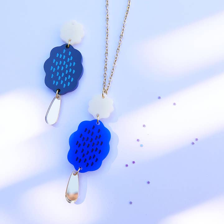 COLAR longo ouro NUVOLA, joias pintadas na Itália por atacado de BiCA-Good Morning Design