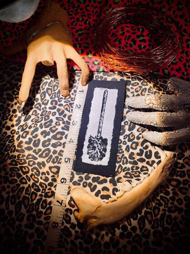 Three Raccoons - Wholesale Patch - Toilet brush sew on patch.3