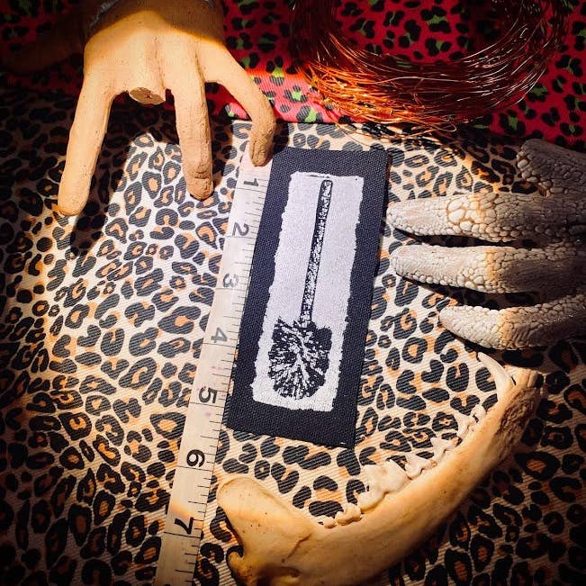 Three Raccoons - Wholesale Patch - Toilet brush sew on patch.3