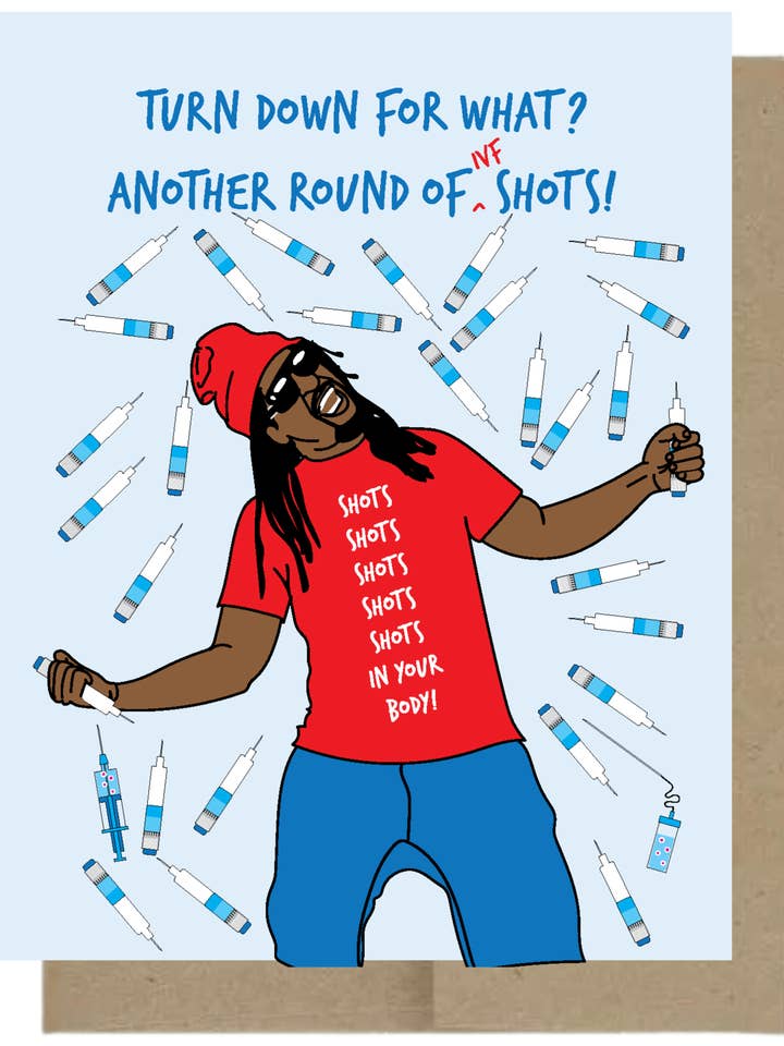 Cartão de saudação Outra Rodada de (FIV) Shots por atacado de Harmony Art Shop