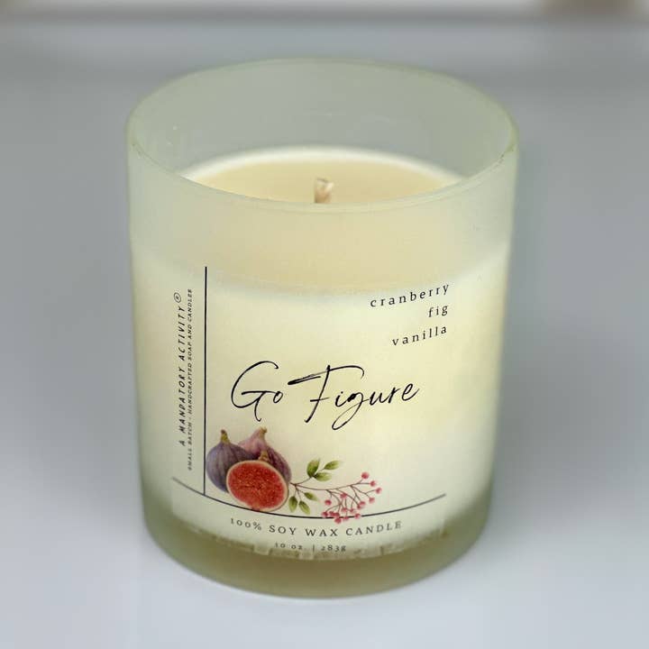 Allez comprendre | Bougie au soja figue et canneberge pour la vente par A Mandatory Activity, LLC