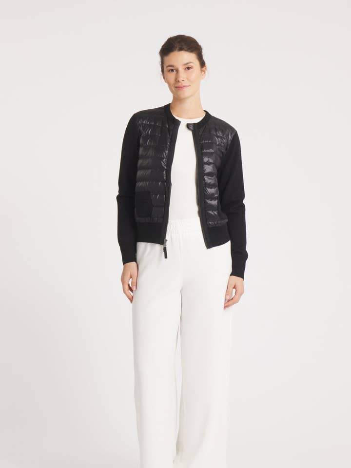 Die Herzogin | Daunen-/Wolljacke | Mitternachtsschwarz für den Großhandel von Cotes of London