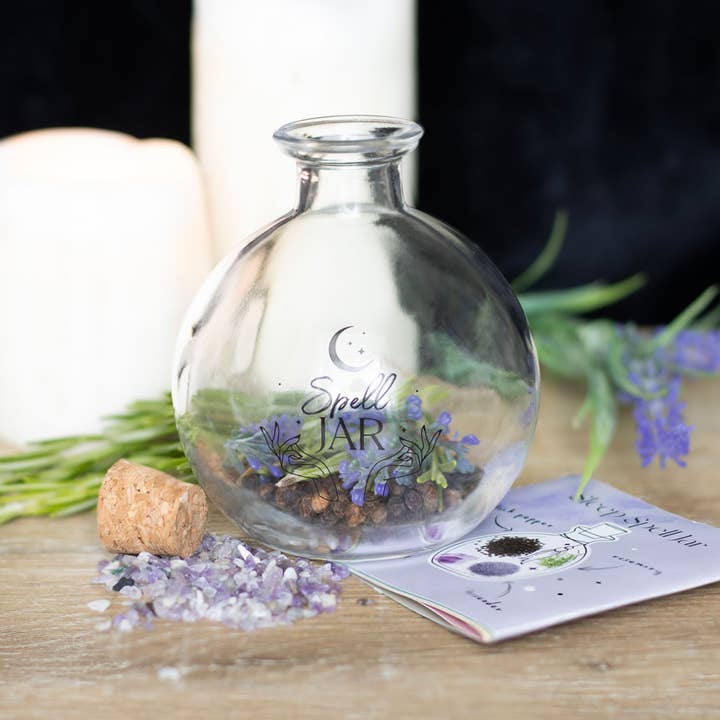 10cm Glass Magic Spell Jar with Recipe Booklet and other Purchase Wholesale kruiden. Free Returns & Net 60 Terms on Faire trending on Faire.