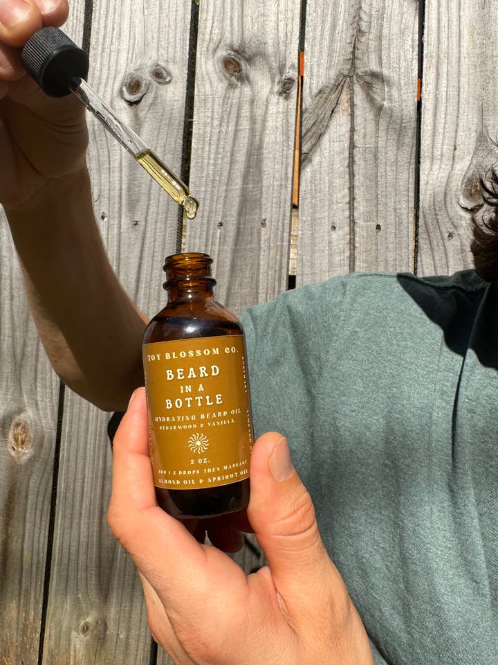 Beard in a Bottle | Nourishing Beard & Mustache Oil for wholesale by Toy Blossom Co.