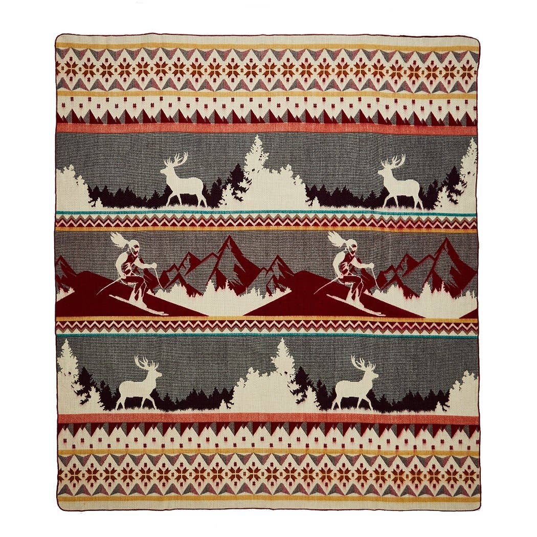 Ecuadane - Wholesale Throw Blanket - Southwest Reversible Aztec Blanket, Queen Size Throw3