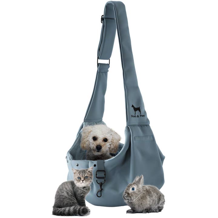 NOAH AND PAW LLC - Wholesale Pet Carrier - Cat/Dog - Premium Twill Pet sling Carrier, Snap Style, Black13