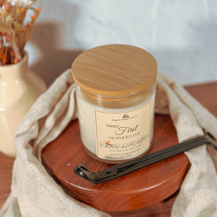 Kingston Cottage Candle Co. - Wholesale Jar/Filled Candle - On Your First Mother’s Day Candle1