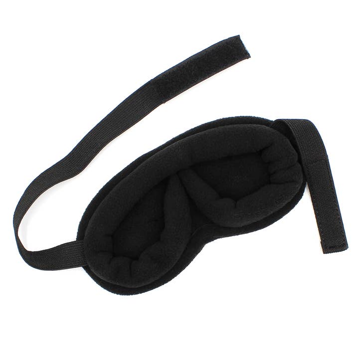 Wild Essentials - Wholesale Sleep/Eye Mask - Infinity Fleece Deep Cavity Sleep Mask - Pitch Black6