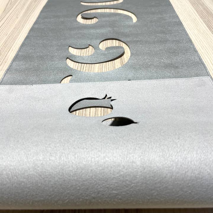 Mensch Kippah - Wholesale Table Runner - STAIN FREE Rosh Hashanah Shana Tovah Vinyl Table Runner #33