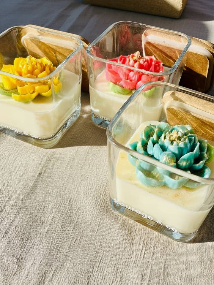 Lotus Bloom Cube – Limited Edition Candle for wholesale by Kourage & co