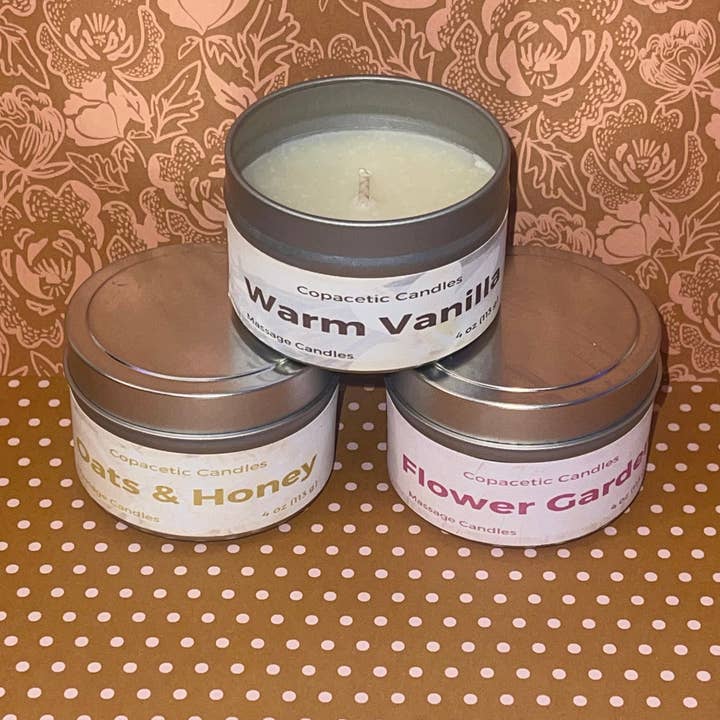 Massage Candles for wholesale by Copacetic Candles