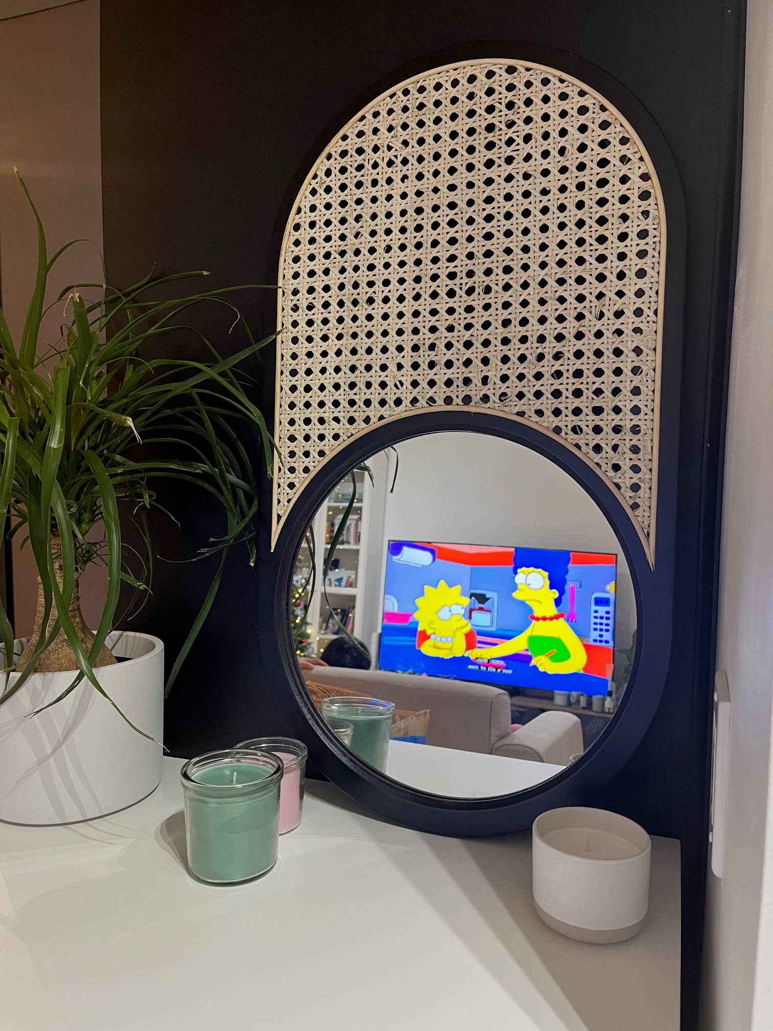 Coucou Bamboo - Wholesale Wall Mirror - 60cm Oval Wood Mirror|Oval mirror decor made of wood frame14