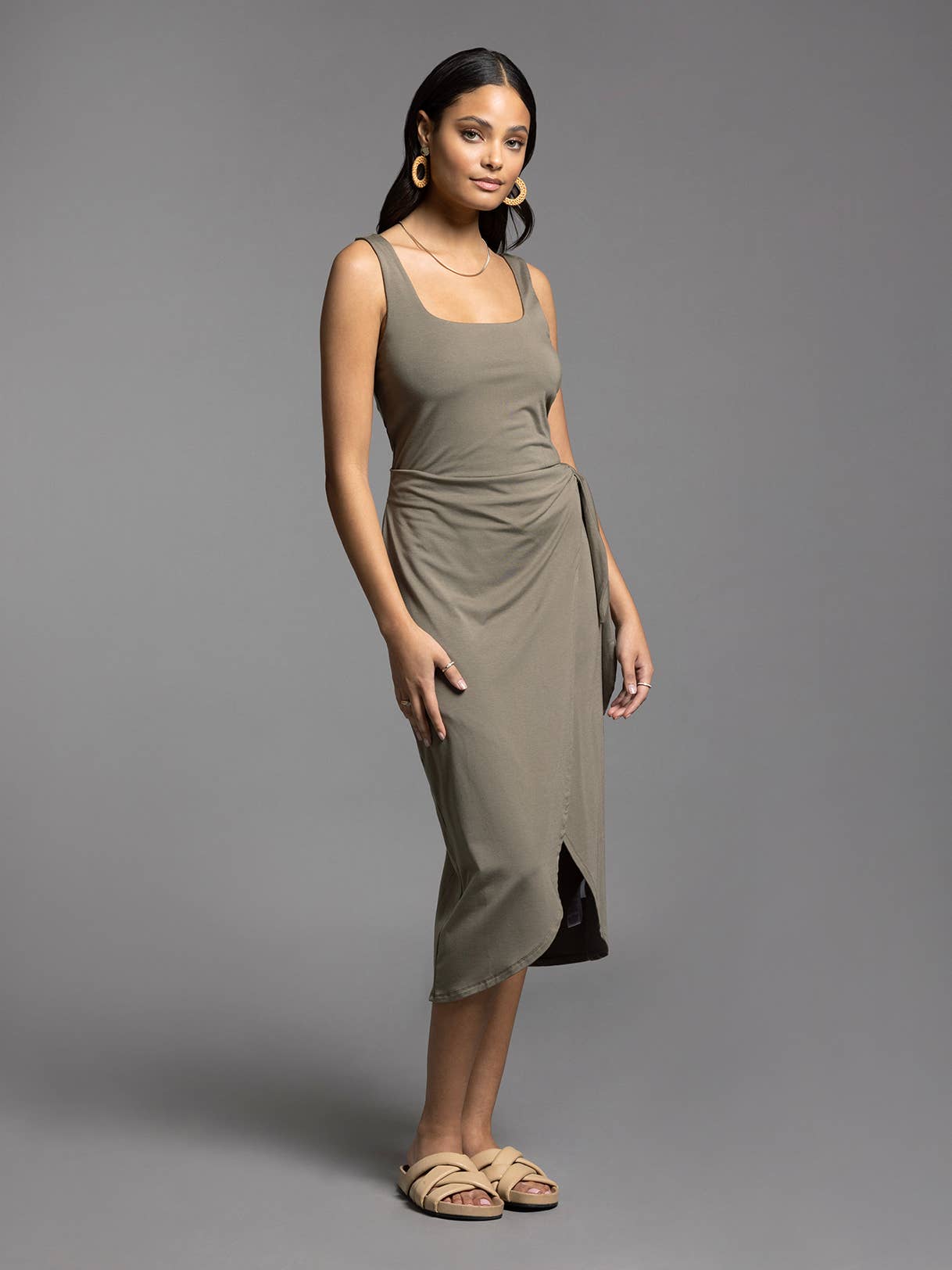 Weekend Los Angeles - Wholesale Dress - Women's - Ties Waist Wrap Dress - AUBRIELLE DRESS5
