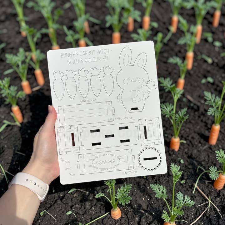 Bunny’s Carrot Patch Build + Color Kits for wholesale by Cowpoke Corral