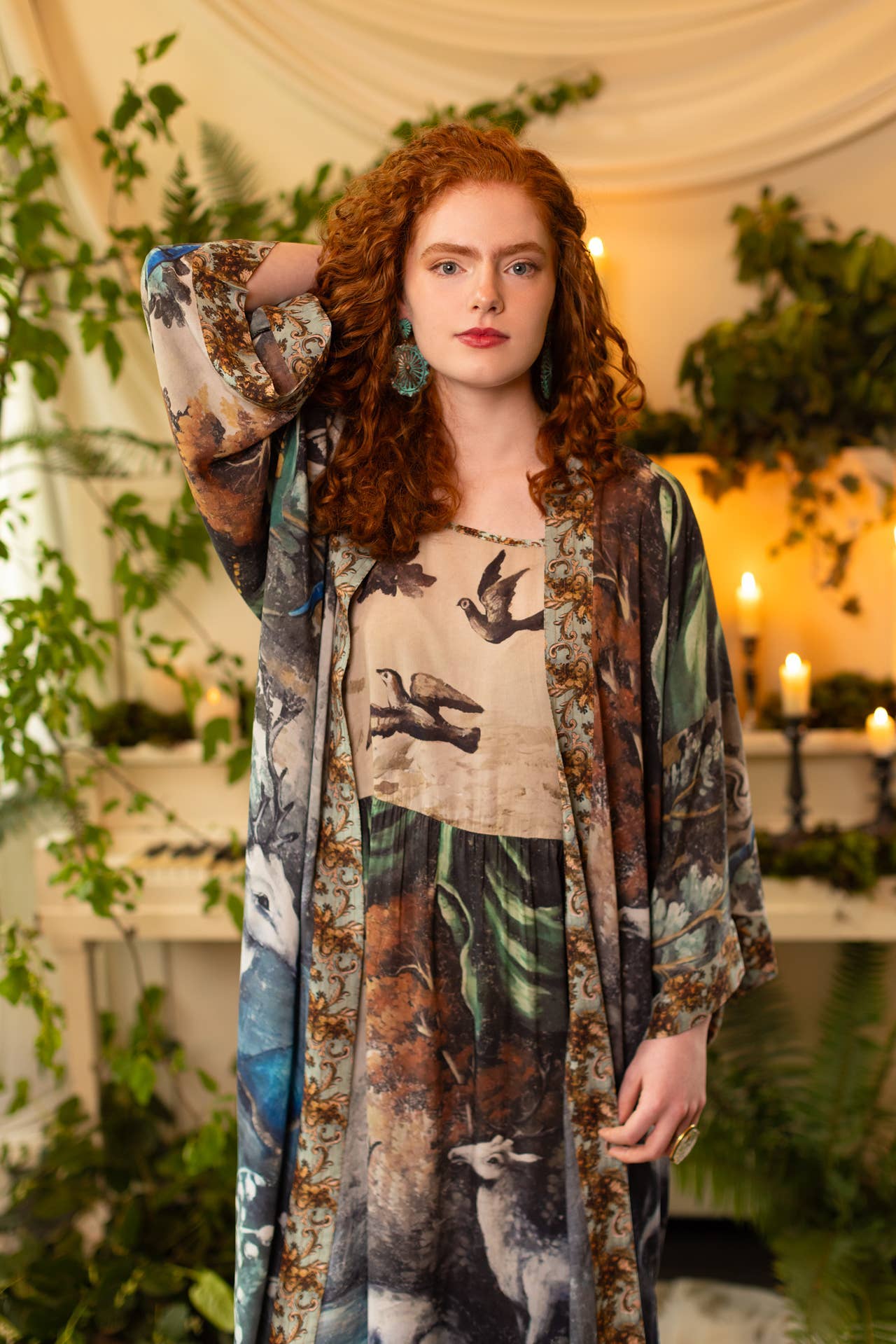 Market of Stars (Worldwide) - Vendita all'ingrosso Vestito - Donna - Teatro dei Sogni Bohéme Abito Lungo Maxi Slip con Cervo17