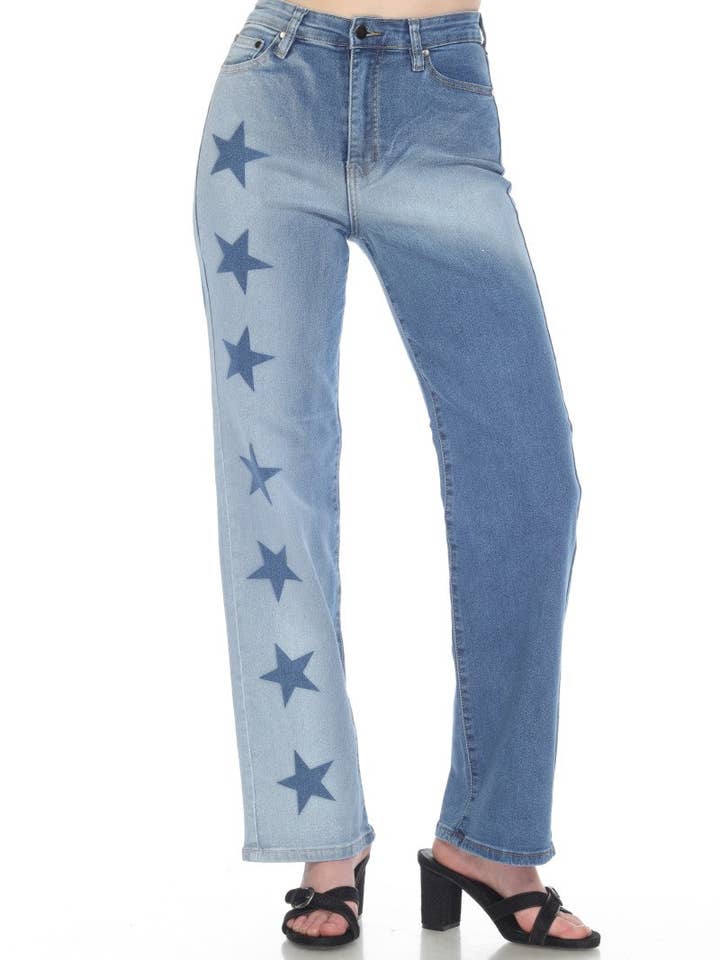 Högmidjade avslappnade jeans för wholesale av U Jeans