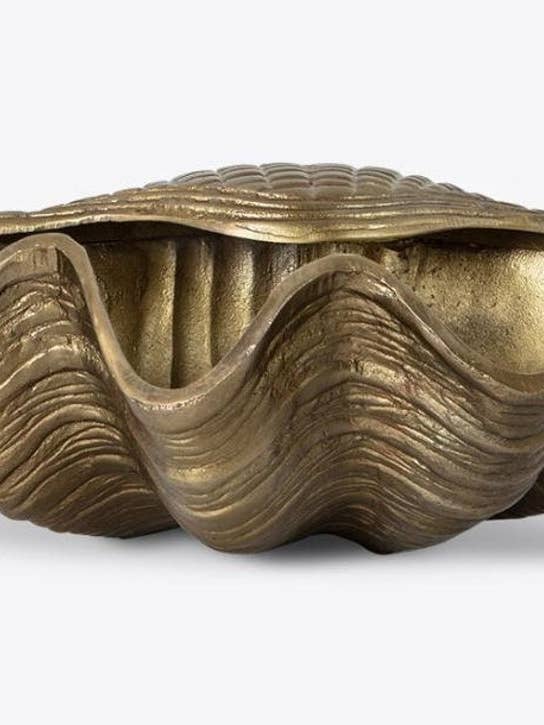 Bronze color Clam Wine Cooler Handmade table top Home bar for wholesale by DDecorStore