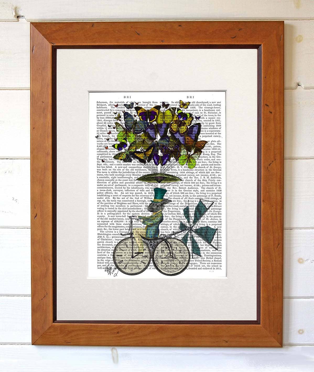 FabFunky Ltd - Wholesale Art Print - Time Flies Rabbit, Book Print / Art Print / Wall Art2