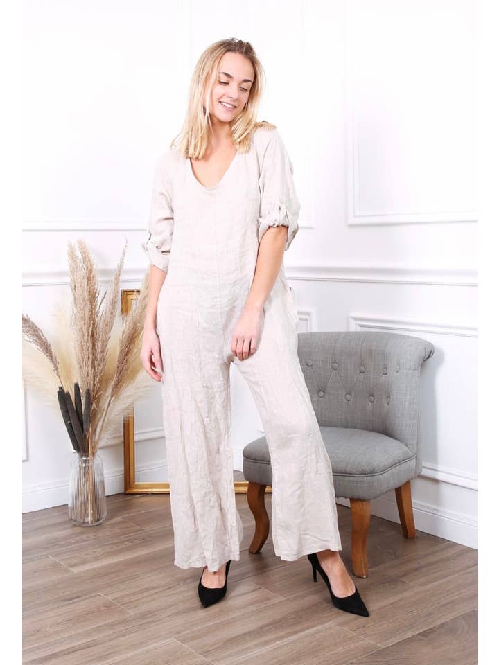 LÉA & LUC - Wholesale Jumpsuit - Women's - 100% linen combination REF.7150418