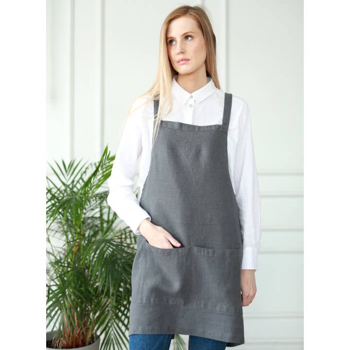 Linen Way Inc. - Wholesale Apron - Catalina Linen Apron — Available in 11 Colors3