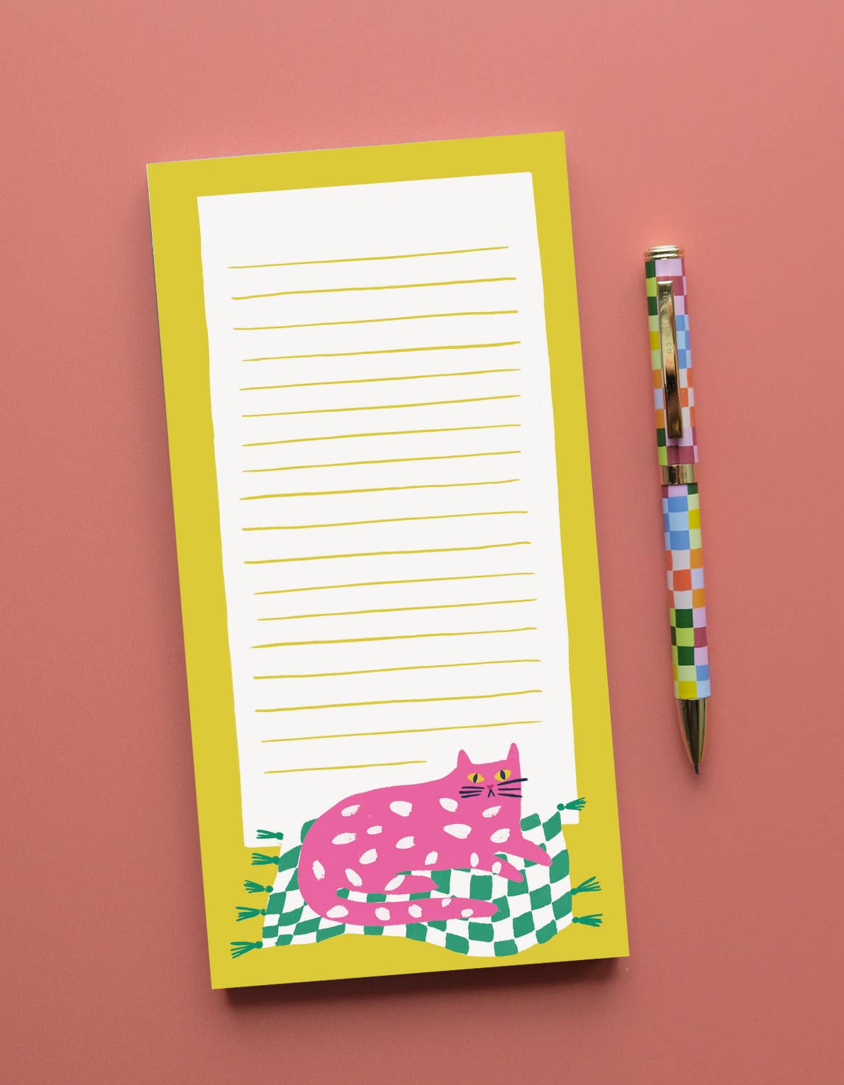Idlewild Co. - Wholesale Notepad - Kitty Magnetic Market List Notepad2