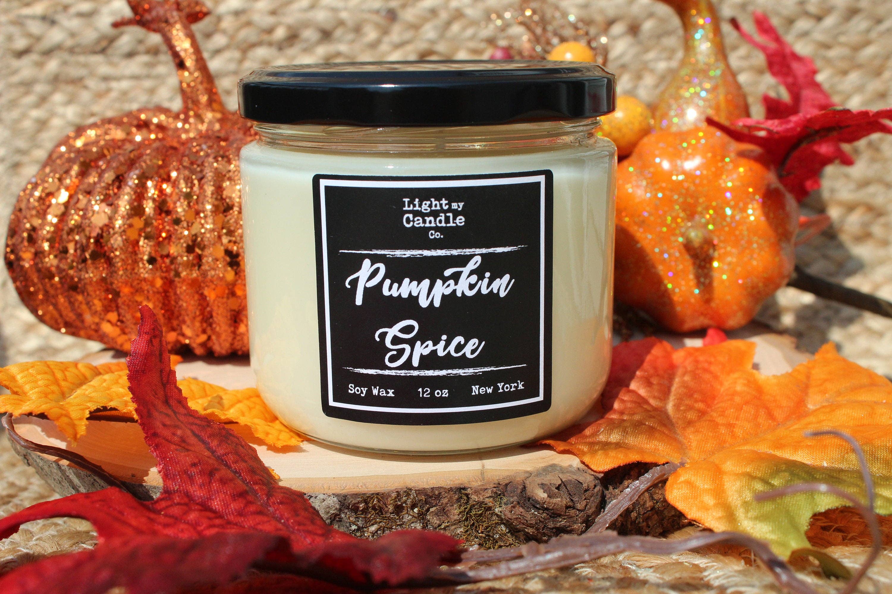 Light My Candle Co - Wholesale Jar/Filled Candle - Pumpkin Spice Soy Candle1
