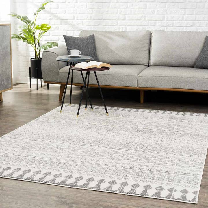 Hauteloom - Wholesale Area Rug - Tigri Aztec Ivory & Gray 2311 Area Rug - Clearance