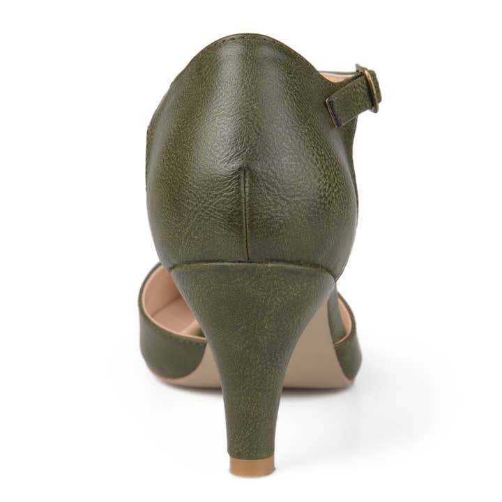 Journee - Wholesale Low Heels - Women's - Bettie D'Orsay Pump Heels In Faux Leather8