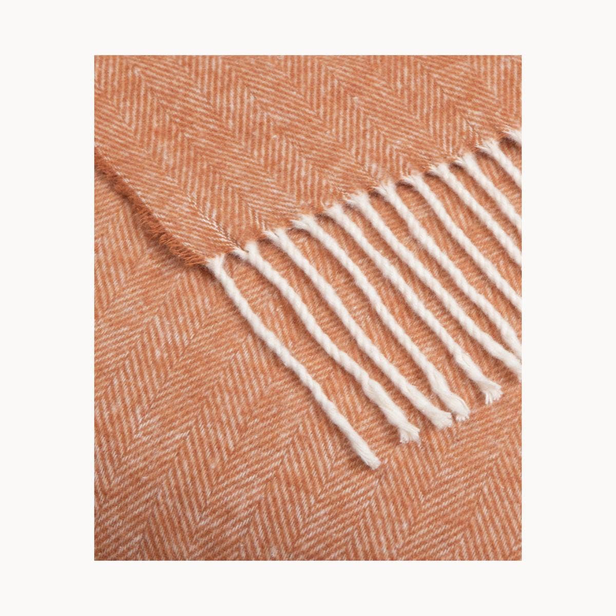 SOFIA TOSCANO - Wholesale Throw blanket - Super Soft Babele Herringbone - Plaid in Recycled Cotton11