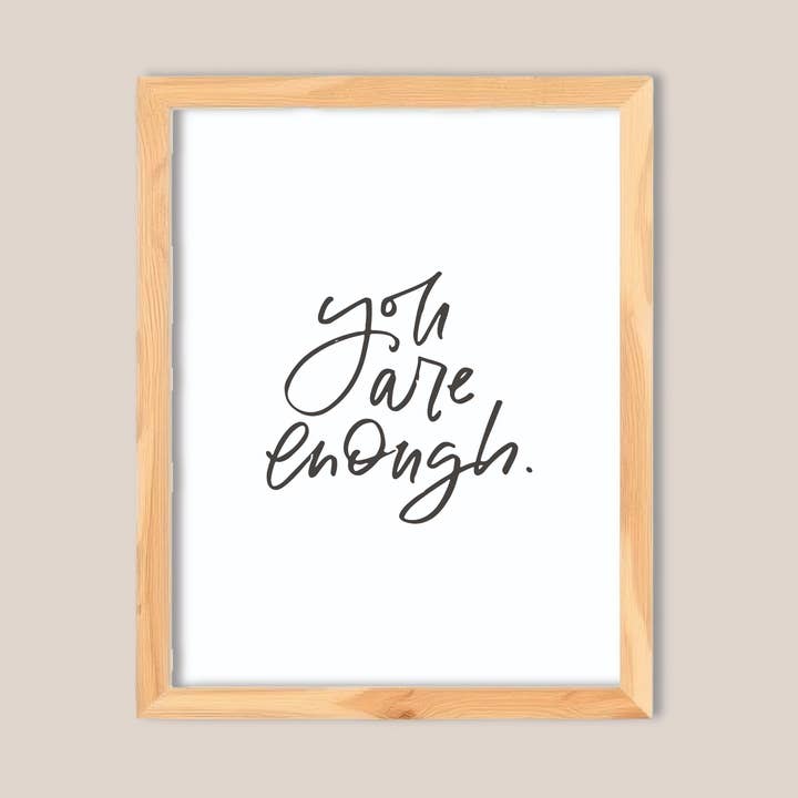 Enough Script | 8x10 | Art Print for wholesale by enCourage Co.