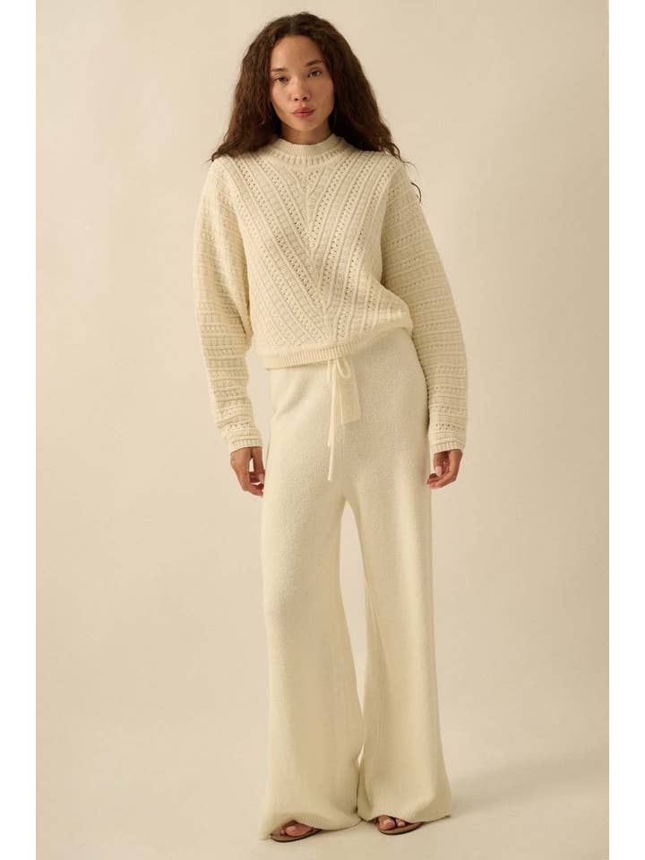Promesa USA - Wholesale Knit Sweater - Women's - Solid Cable Knit Dolman-Sleeve Sweater4