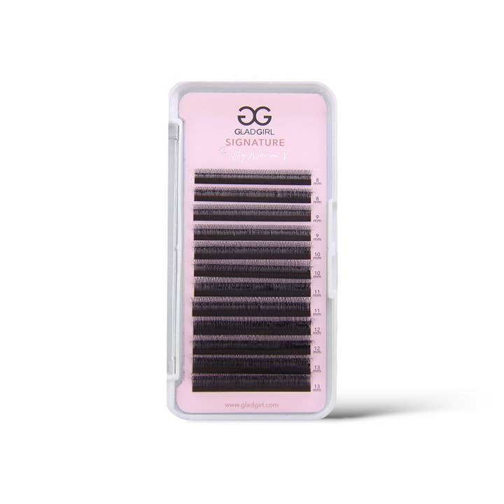 GladGirl - Wholesale False/Fake Eyelashes - Signature Mink Double Layered Fluffy Narrow V