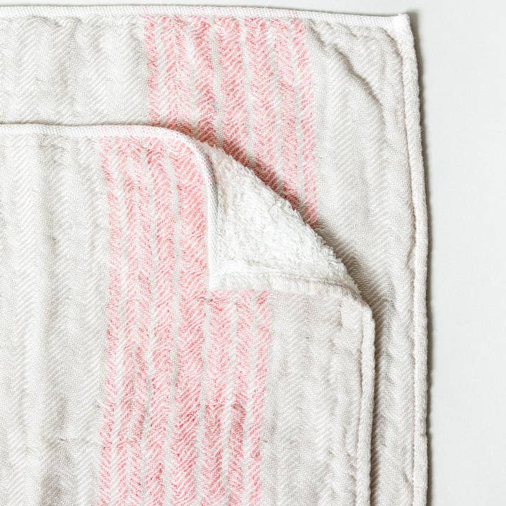 Morihata International Ltd. Co. - Venta al por mayor Toallas de baño - Toalla Flax Line Organics, color rosa-beige