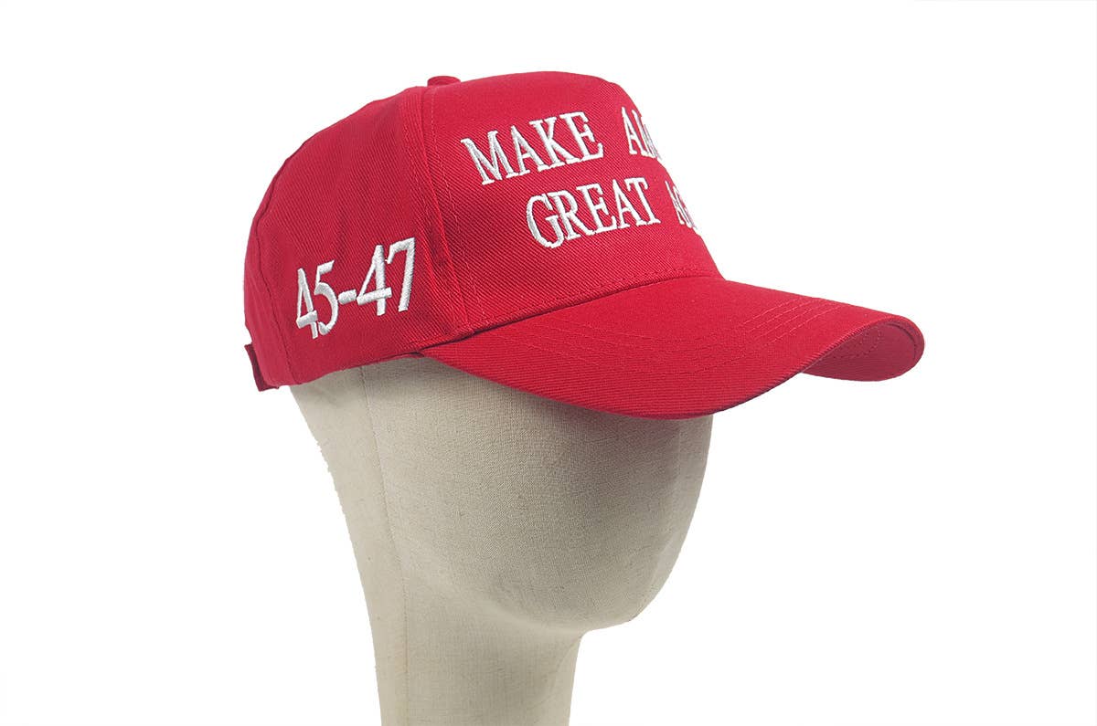 Red Make America Great Again Baseball Cap MOQ 3pcs ZK1728 for wholesale on Faire6