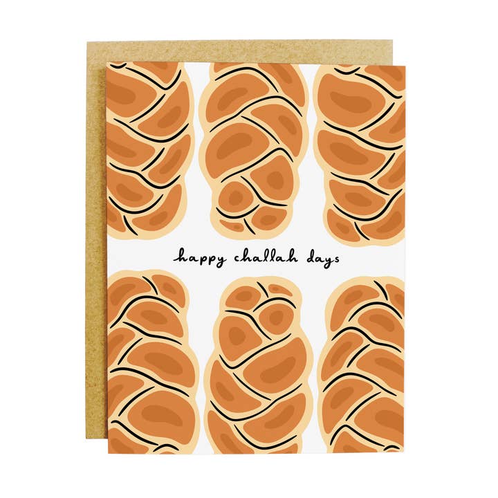 Happy Challah Days Card for wholesale by KANDS.CO