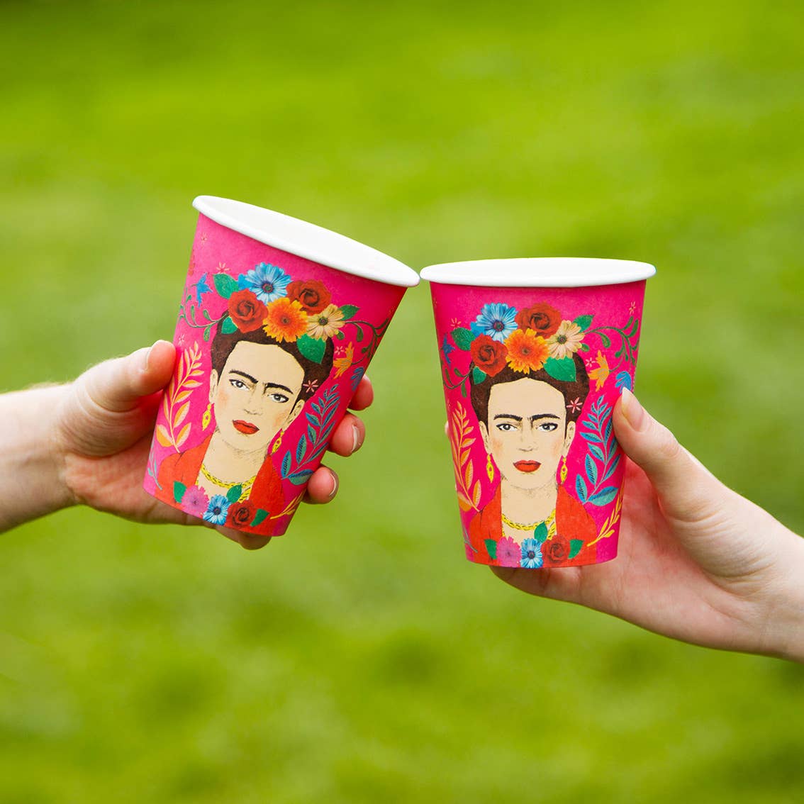 Talking Tables UK – wholesale Disposable cup – Eco-Friendly Summer Boho Frida Kahlo Cups | 8 Pack |1