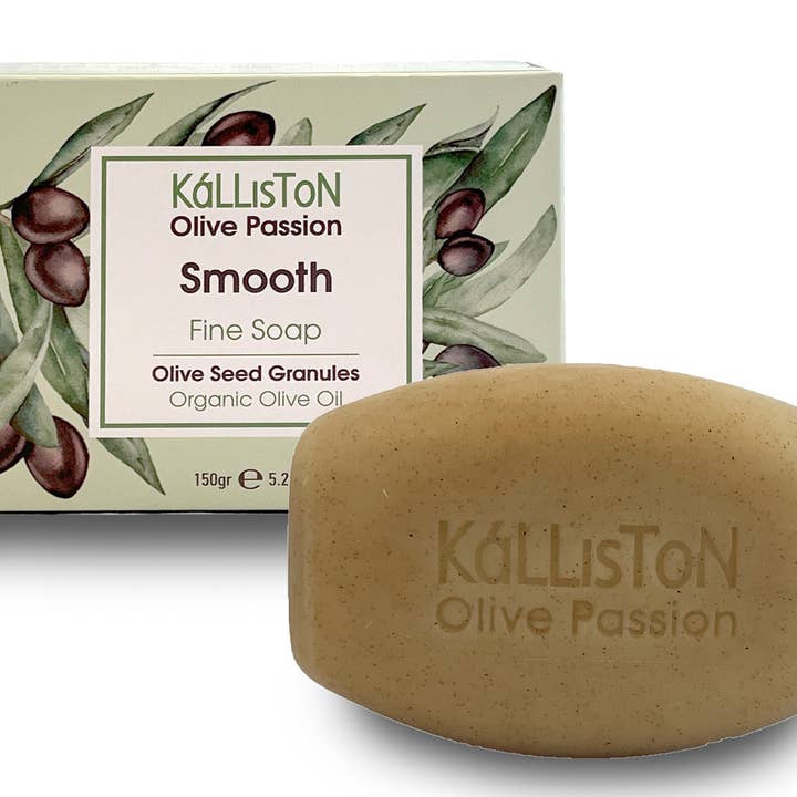 ALETA FARMS - Wholesale Bar Soap - SMOOTH Fine Soap, Olive Seed Granules, Greek, Retail Display