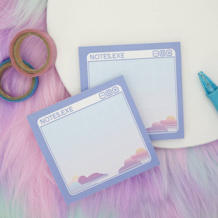 Notes.EXE Sticky Note Pad for wholesale by Glitchberry