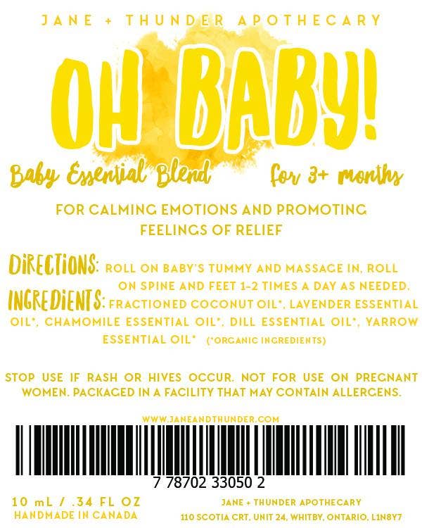Jane and Thunder - Wholesale Essential Oil - Oh Baby! Essential Oil1