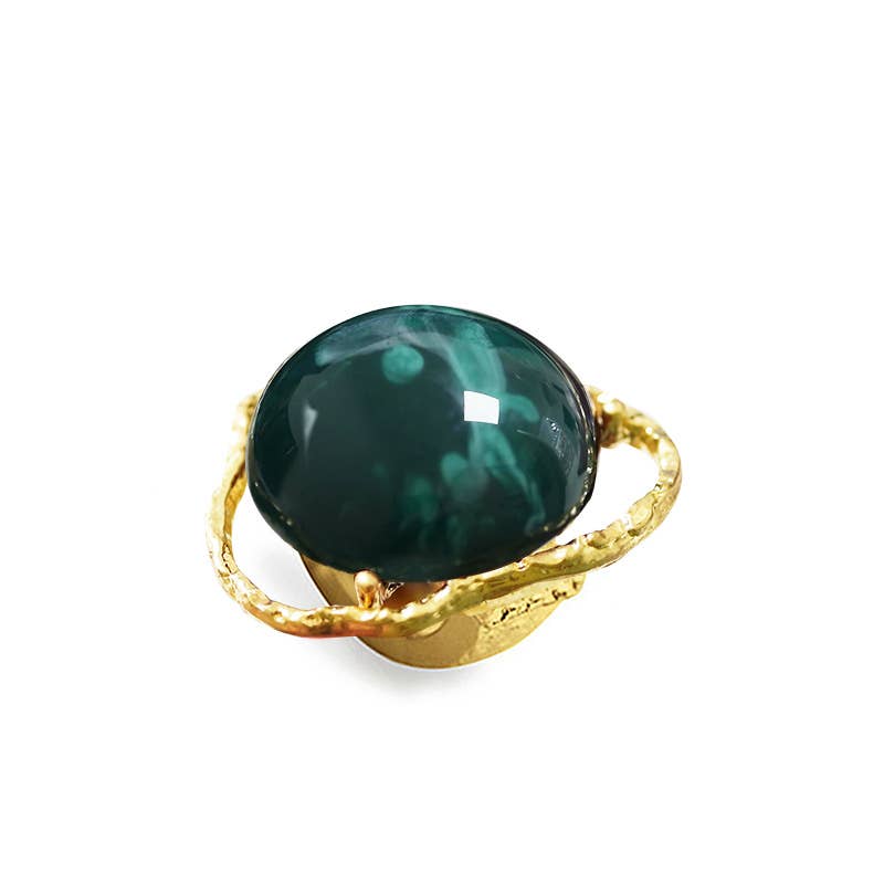 AMORINO SRL – Engroshandel Solitairering – STOR UREGELMÆSSIG ELASTISK RING MED HARPIKSSTEN2