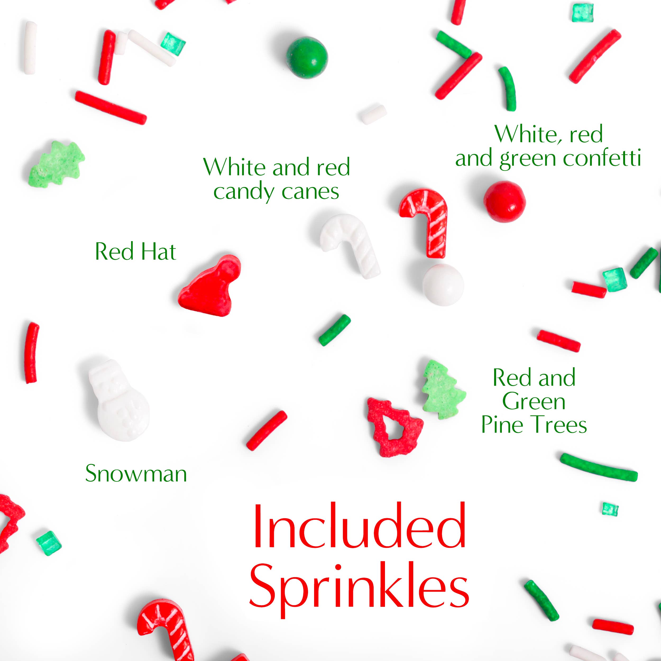 Sprinklemania - Venta al por mayor Virutas - Sprinklemania Sprinkles: rojo navideño, cubo de 3.5 oz 2