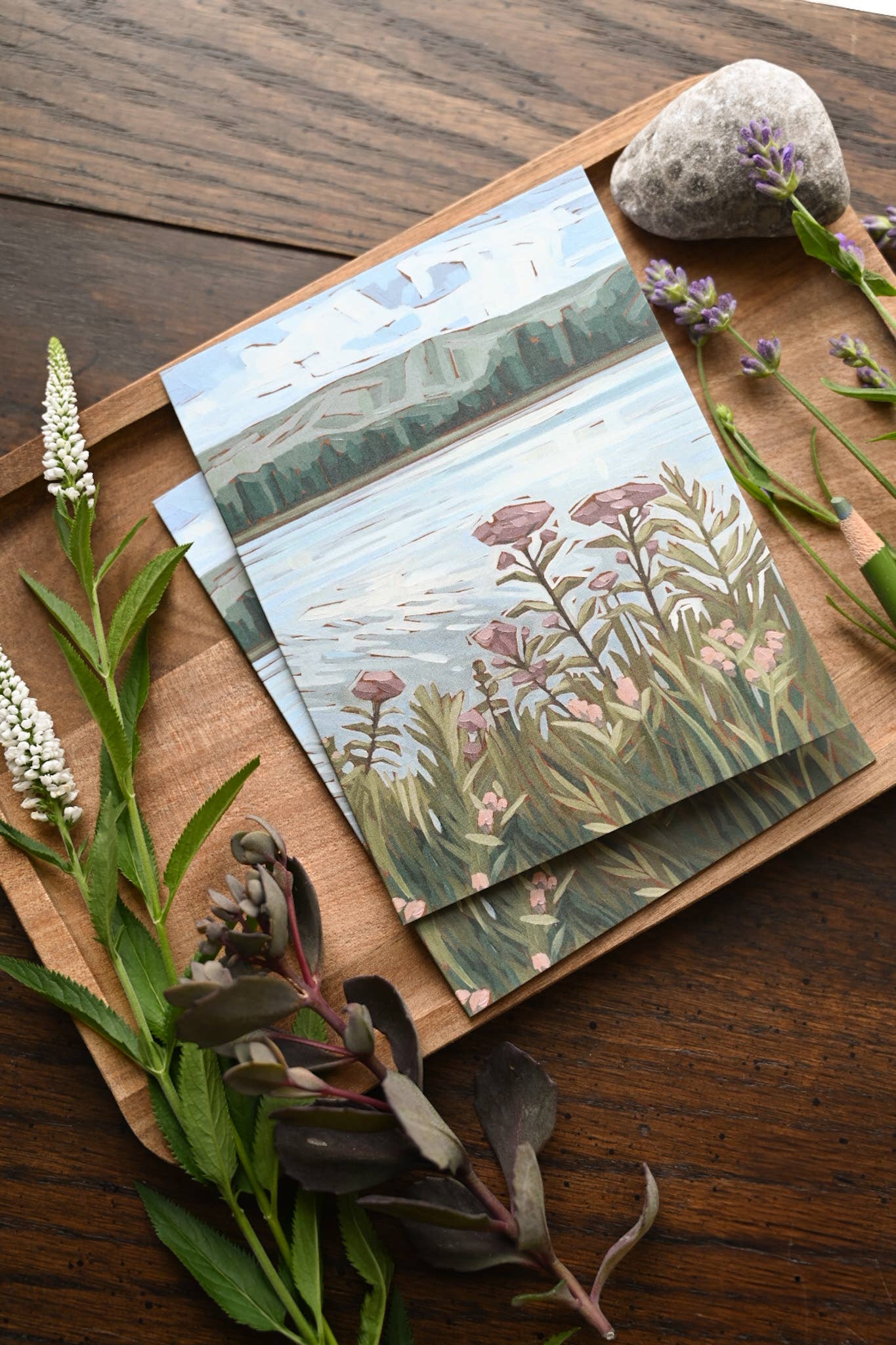 Rebecca Deneau - Wholesale Stationery/Notecard Set - Lake Note Card Set5