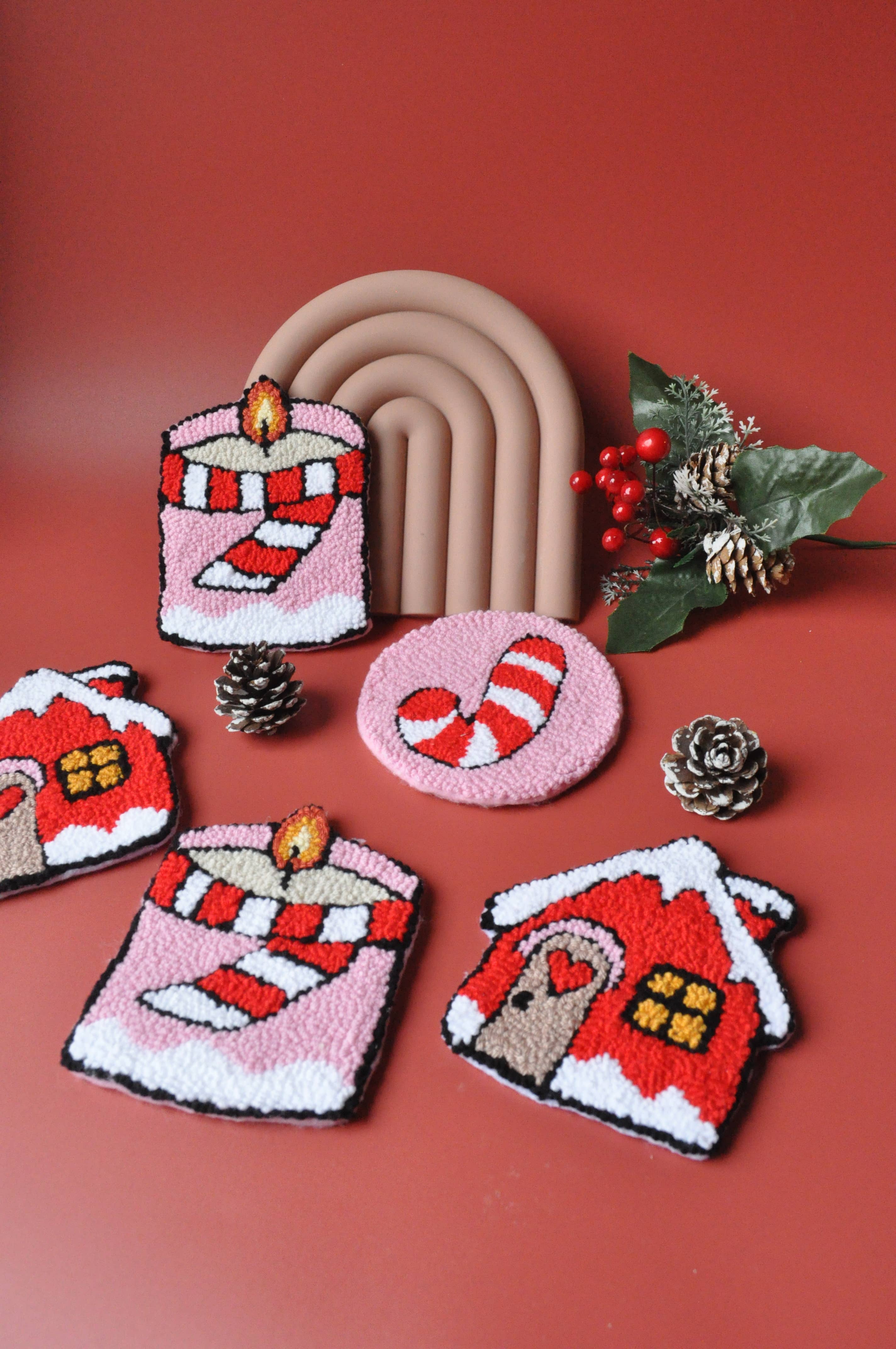 TheMellys - Wholesale Coasters - Winter Wonderland Mug Rugs 3